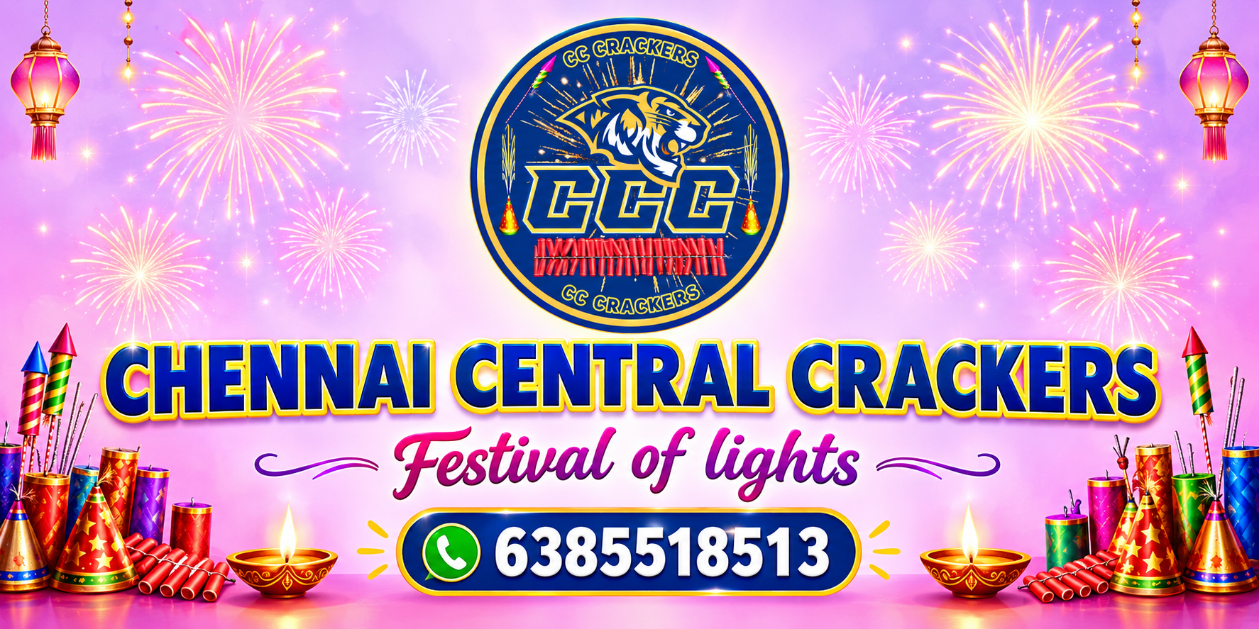 Chennai Central Crackers Banner 1