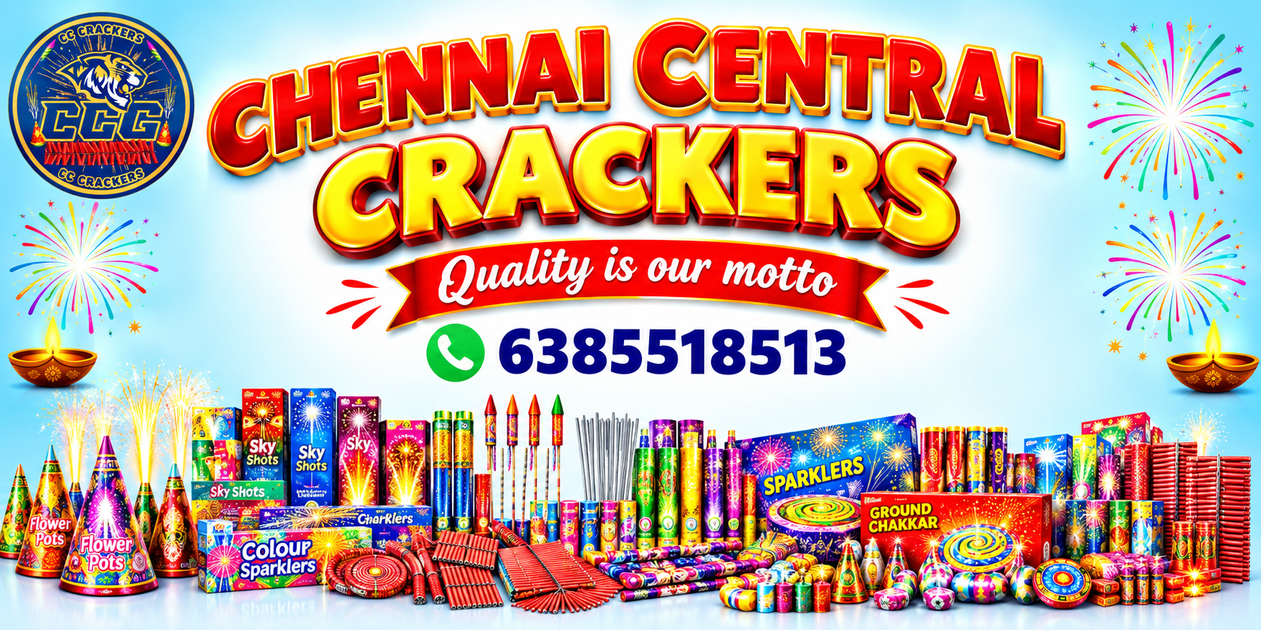 Chennai Central Crackers Banner 2